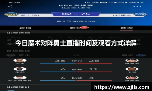 今日魔术对阵勇士直播时间及观看方式详解